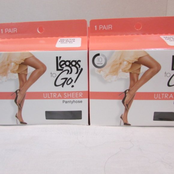 DOUBLE for the Same PRICE! L'eggs to Go! Nylon Sheer Toe Pantyhose 12 Pairs - Picture 3 of 6